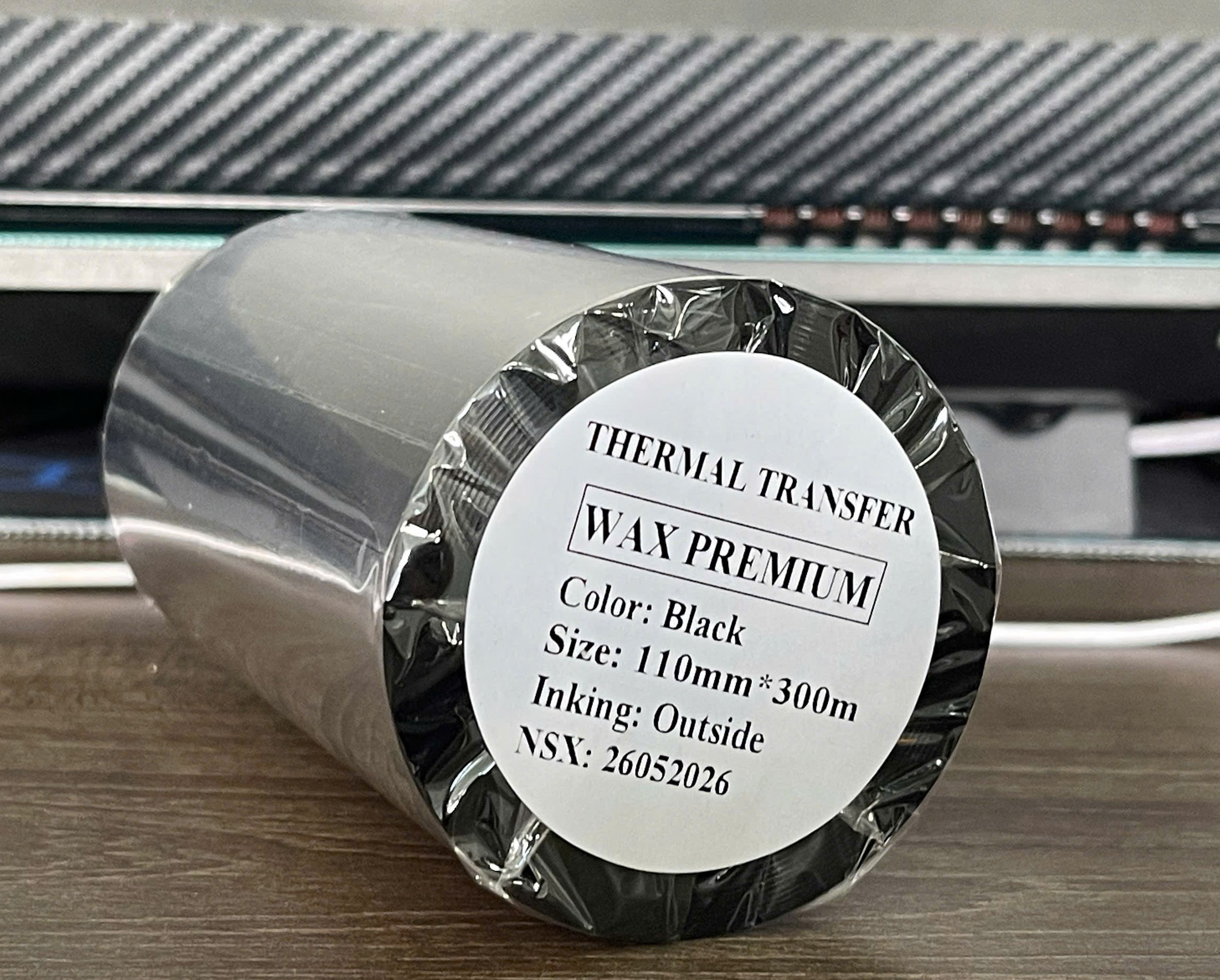 Mực in mã vạch wax 110mm x 300m