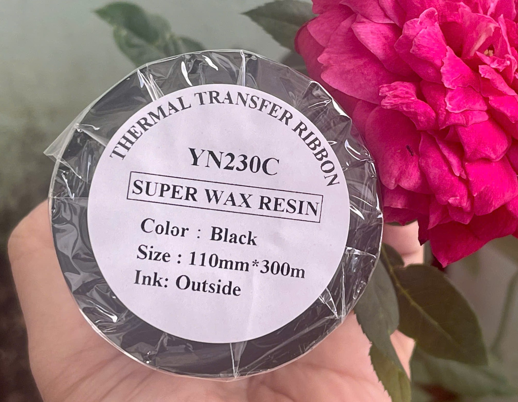 Mực in mã vạch wax 110mm x 300m