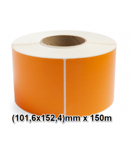 Decal (101,6x152,4)mm x 150m  quấn cuộn nhuộm màu.