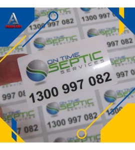 Decal nhựa tem bảo hành